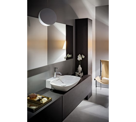 Раковина Laufen INO 560х450мм, SaphirKeramik, с отверстием для смесителя и перелива 8103020001041 00031682