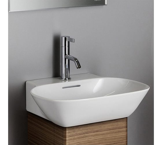 Мини-раковина Laufen INO 450х410 мм, SaphirKeramik, двустороння глазуровка 8163000001041 00033692