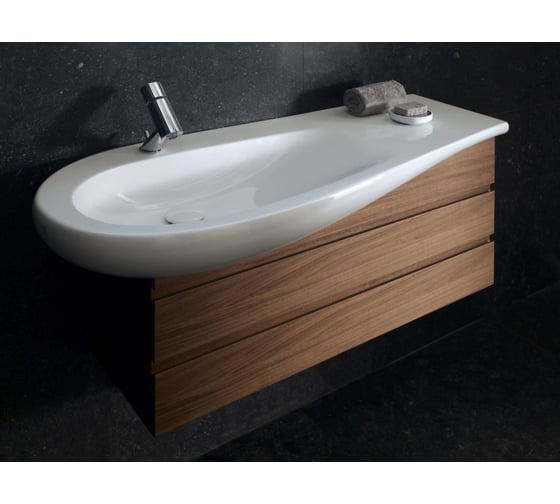 Раковина-столешница Laufen Alessi One 900х350 мм, полочка справа, с отверстием для смесителя 8.1497.5.400.104.1 00032414