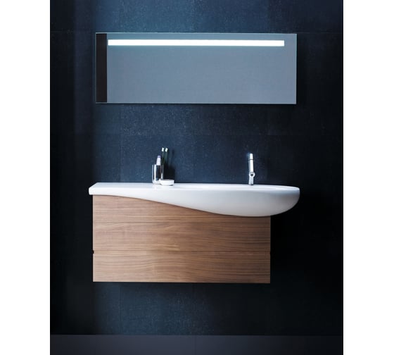 Раковина-столешница Laufen Alessi One 900х350 мм, полочка слева, с отверстием для смесителя 8.1497.6.400.104.1 00025254