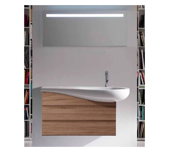 Раковина-столешница Laufen Alessi One 900х350 мм, полочка слева, с отверстием для смесителя 8.1497.6.400.104.1 00025254