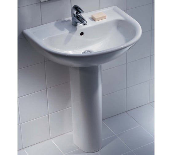 Раковина Laufen Pro 600х480 мм, с отверстием для смесителя 00025299 8.1095.2.000.104.1