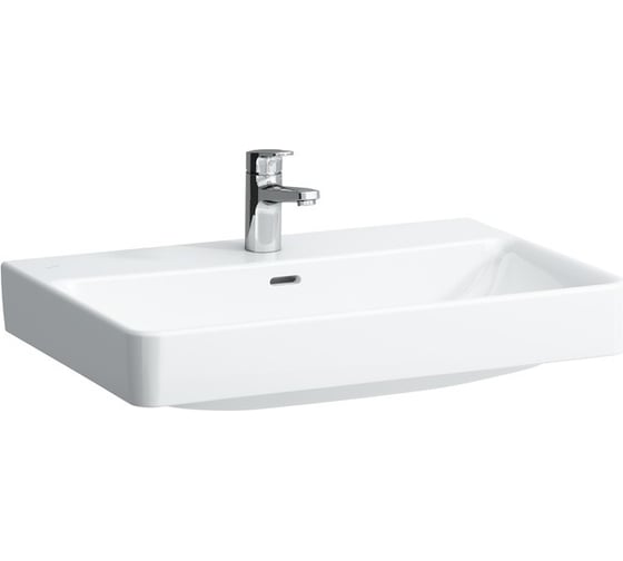 Раковина Laufen Pro S 700х465 мм, с отверстием для смесителя по центру, белая 00031105 8.1096.7.000.104.1 1