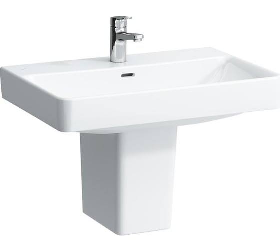 Раковина Laufen Pro S 700х465 мм, с отверстием для смесителя по центру, белая 00031105 8.1096.7.000.104.1