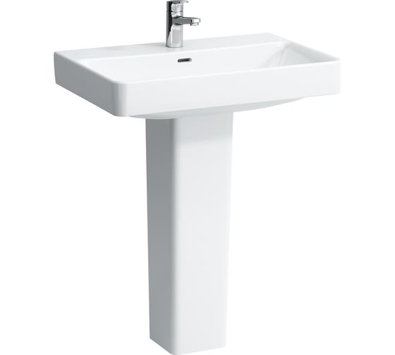 Раковина Laufen Pro S 700х465 мм, с отверстием для смесителя по центру, белая 00031105 8.1096.7.000.104.1