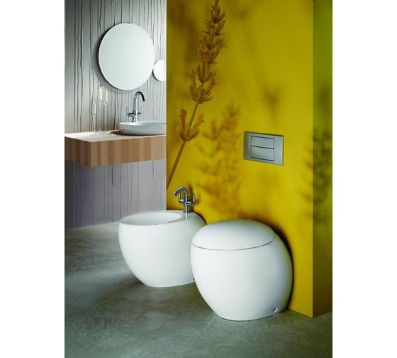 Чаша унитаза Laufen Alessi One с глубоким смыванием 4,5/3 л, покрытие LCC 00032045 8.2197.1.400.000.1