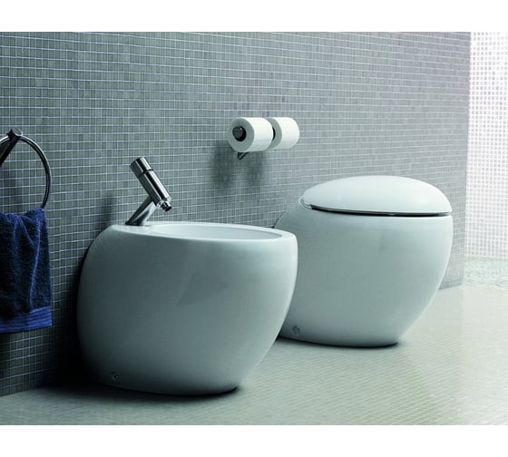 Напольное биде Laufen Alessi One с отверстием для смесителя, покрытие LCC 00025426 8.3297.1.400.304.1