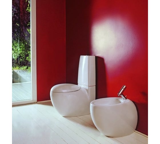 Напольное биде Laufen Alessi One с отверстием для смесителя, покрытие LCC 00025426 8.3297.1.400.304.1