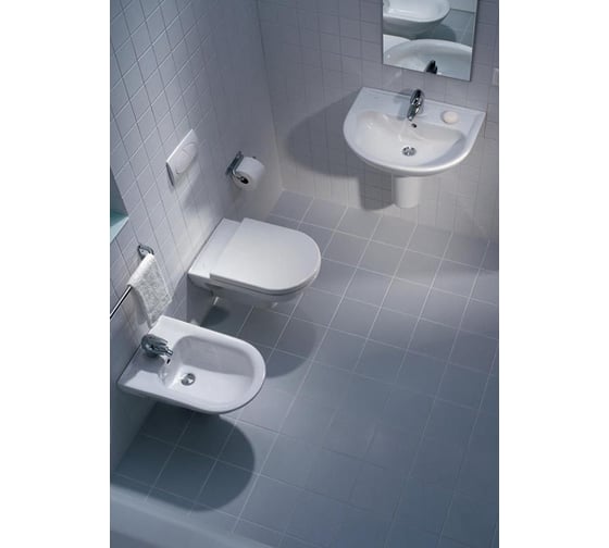 Подвесное биде Laufen Pro с отверстием для смесителя, боковые отверстия для подвода воды 00025297 8.3095.1.000.304.1