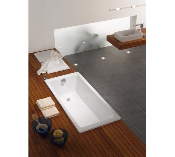 Ванна Kaldewei Eurowa 310 размер 1500х700х390 мм, цвет alpine white, без ножек 119612030001 00002098