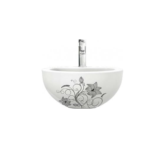 Умывальник Sanita Luxe Flora 48 без крепления 00012470 ARTSLWB10
