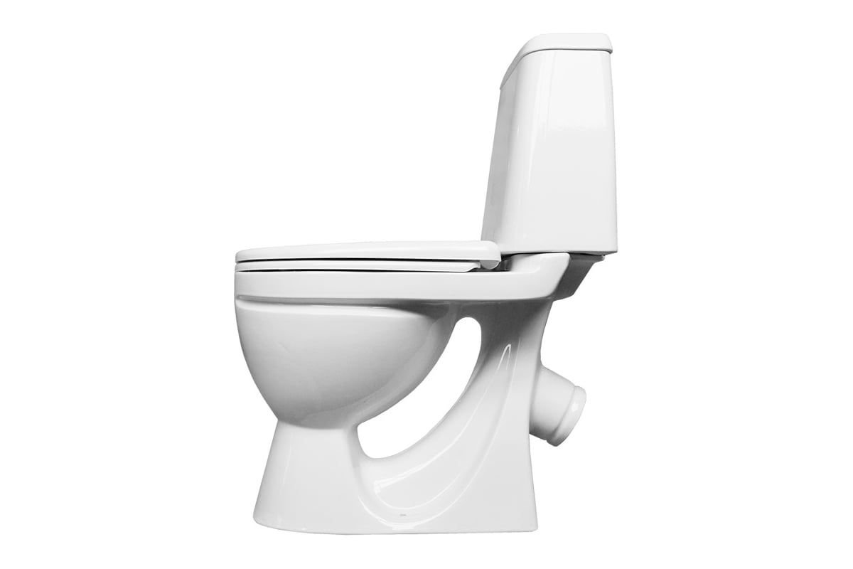 Унитаз-компакт Sanita Идеал эконом белый, сидение Уклад полипропилен ...