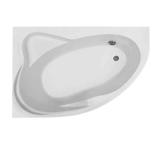 Акриловая ванна Roca LUNA асимметричная 170х115, левосторонняя, белая ZRU9302911 00036763