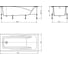 Ванна акриловая прямоугольная Roca HALL 170х75 00024021 ZRU9302768 6