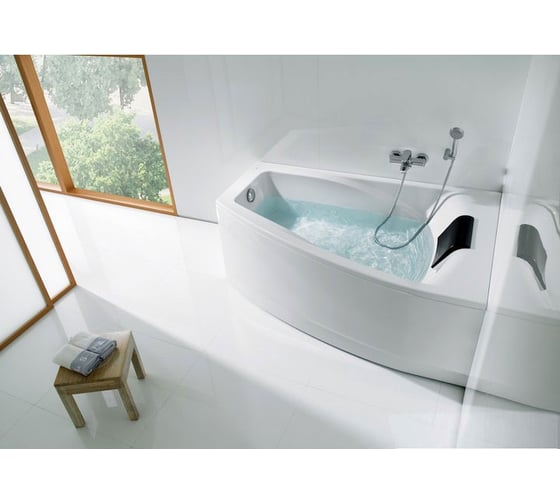 Акриловая ванна Roca HALL ANGULAR асимметричная 150х100 см, правосторонняя, белая ZRU9302865 00036761