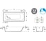Стальная ванна Roca CONTESA PLUS 170х70 см, утолщенная 3.5 мм 7237760000 00047564 5