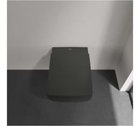 Подвесной унитаз Villeroy & Boch 4633 R0 R7 Memento 2.0 Pure Black, CeramicPlus (без сиденья) Villeroy&Boch (335925) 00335925