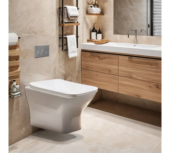 Унитаз подвесной Cerutti SPA Ceruttispa ELLERO Aria UF безободковый с сиденьем микролифт 10482