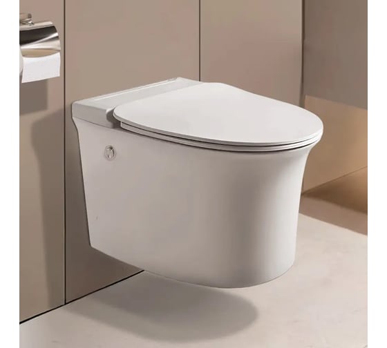 Унитаз подвесной Cerutti SPA Ceruttispa NAUTILUS Aria Pulse безободковый импульсивный смыв 10195