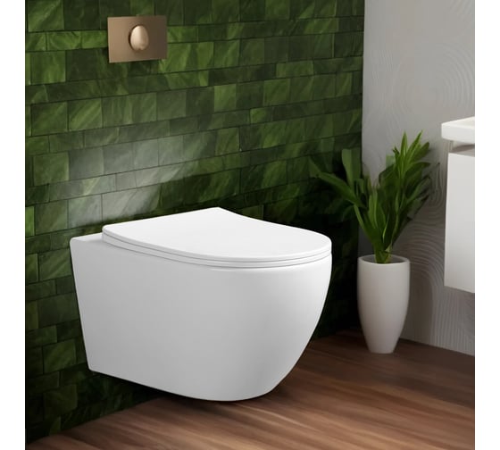 Унитаз подвесной Cerutti SPA ORLTER Aria Tornado безободковый смыв торнадо 9955
