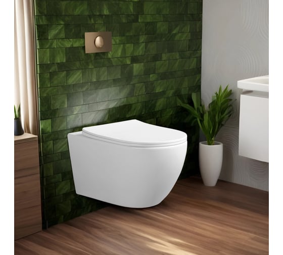 Унитаз подвесной Cerutti SPA ORLTER Aria Tornado безободковый смыв торнадо 9955