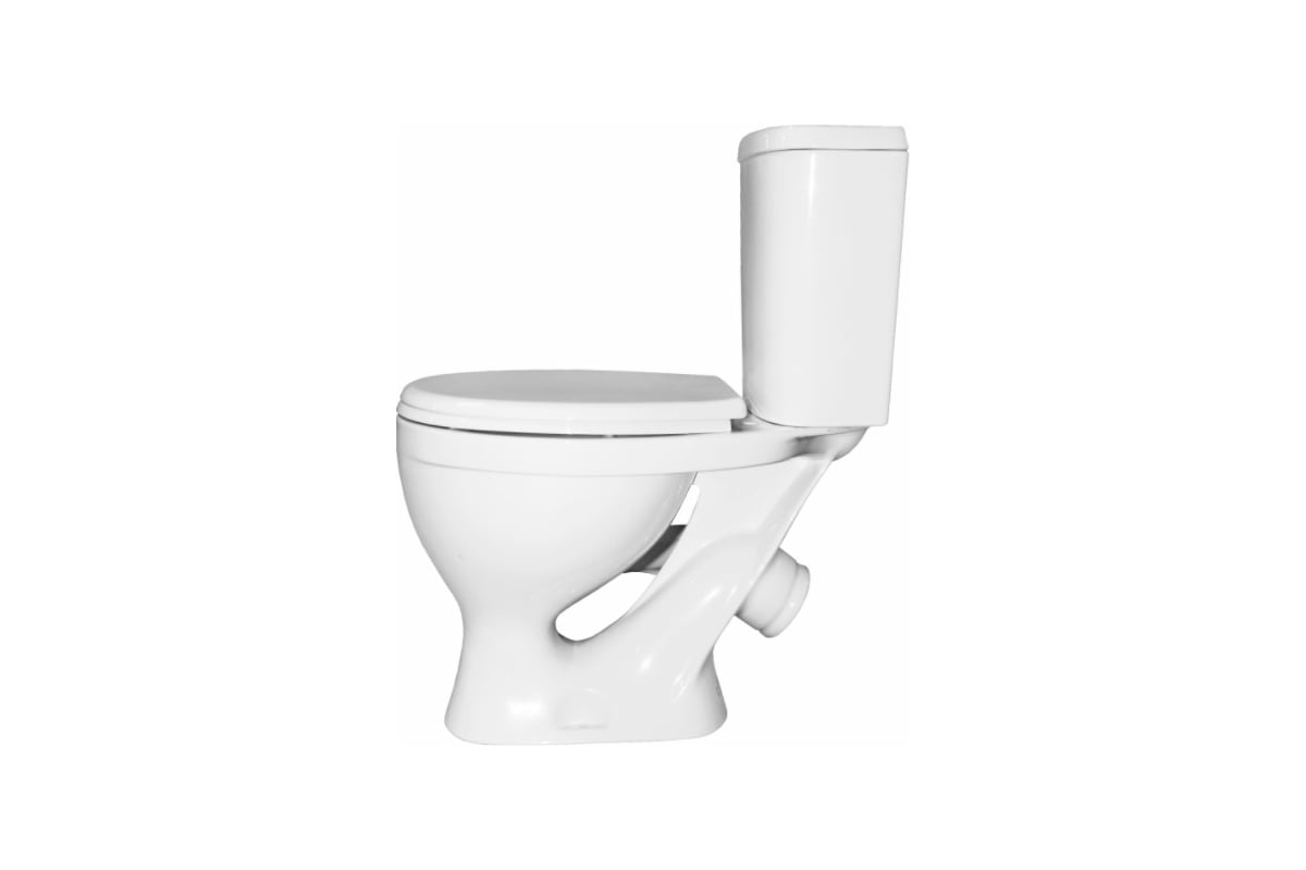 Унитаз-компакт Sanita Формат эконом белый, сидение Уклад полипропилен ...