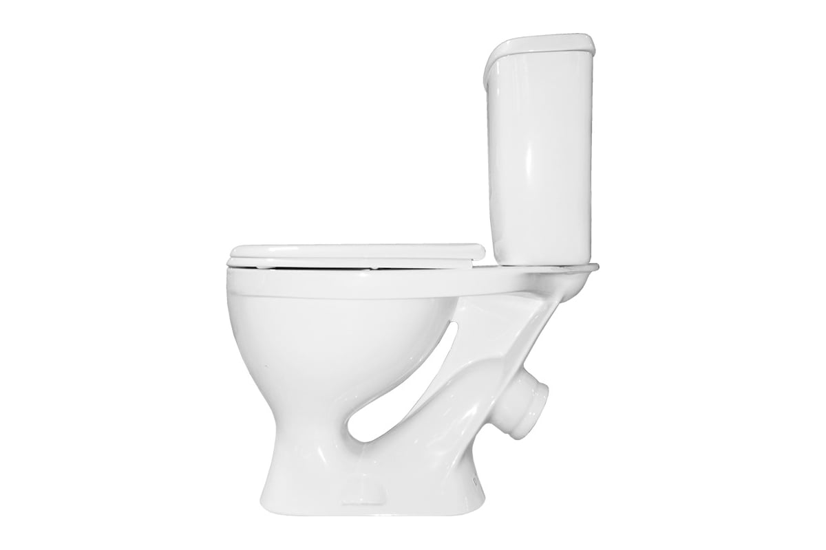 Унитаз-компакт Sanita Эталон комфорт белый, сидение АВН ДМ, крепление ...