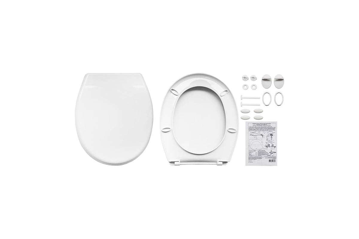 Унитаз-компакт Sanita Эталон комфорт белый, сидение АВН ДМ, крепление ...