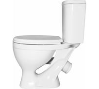 Унитаз-компакт Sanita Формат комфорт к/в, двухрежимная арматура Oliveira 438867 WC.CC/Format/2-DM/WHT.G/S1