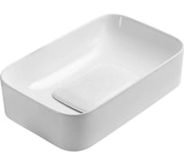 Раковина накладная WeltWasser WW ELBACH 78575-70 GL-WT (глянцевая белая) 705x380x150 мм 10000008699