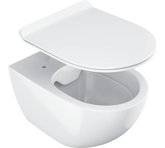 Подвесной унитаз RAVAK VITA RimOFF (безободковый) белый X01860