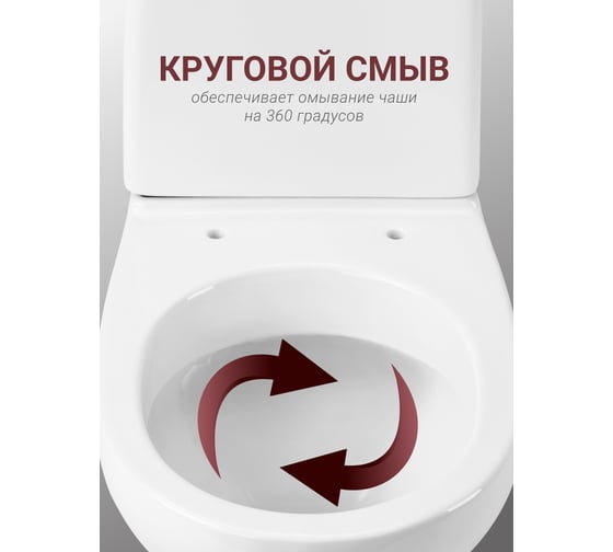 Унитаз-компакт Santek "Цезарь" 2 режима, сиденье дюропласт SC SLIM 00043731