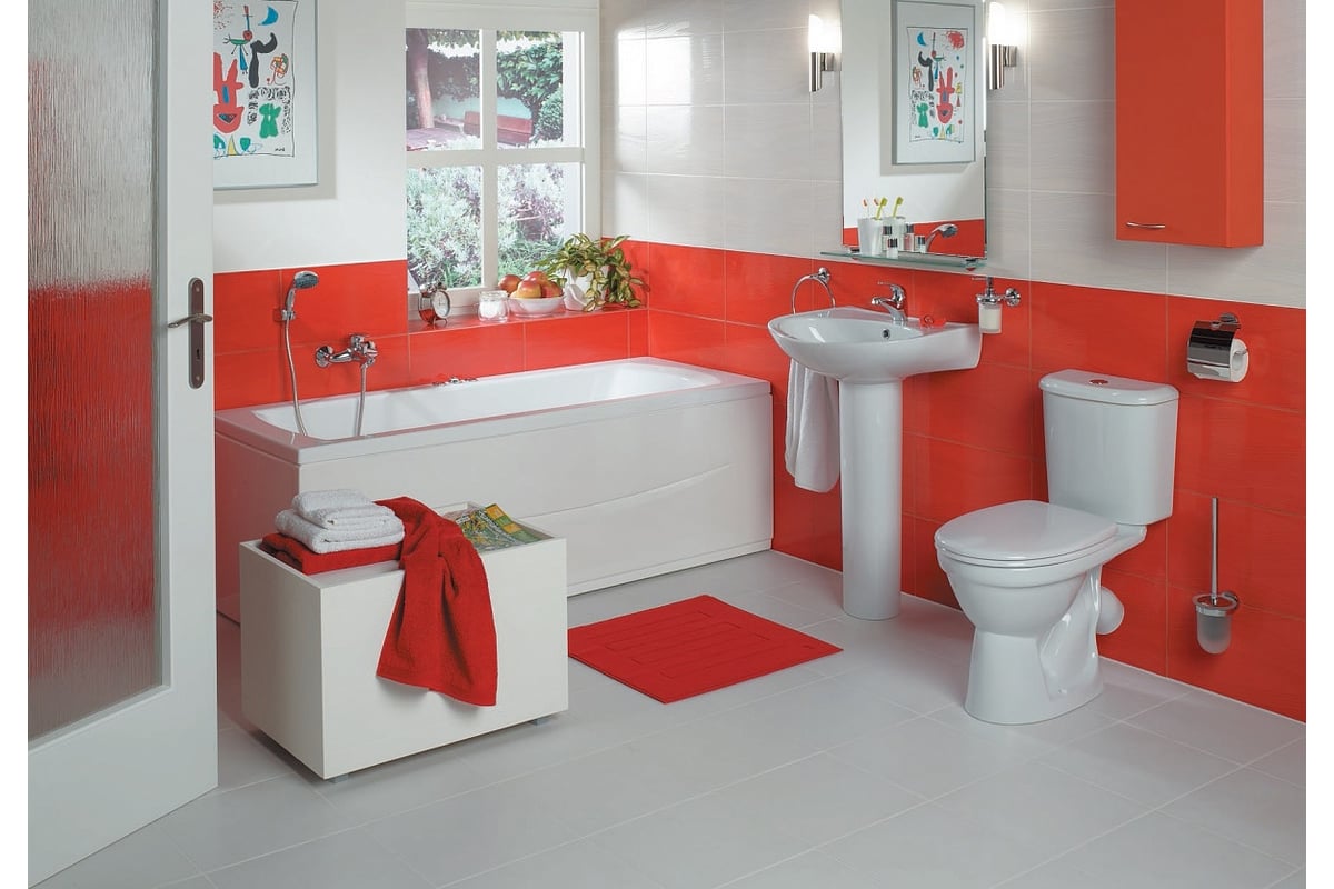 Унитаз-компакт Santek \"Бореаль\" антивсплеск, стандарт 2-режима, сиденье ...