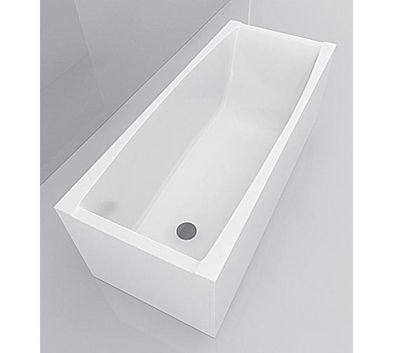 Акриловая ванна Santek САНТОРИНИ прямоугольная, 150х70 см, белая 1WH302497 00054927