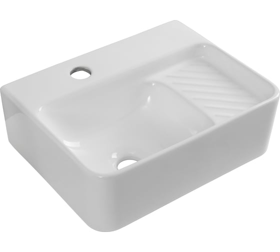 Раковина керамическая подвесная Aquanet COMFORT-1 400x310x130 с отв.под смеситель, белый (326027) 00326027