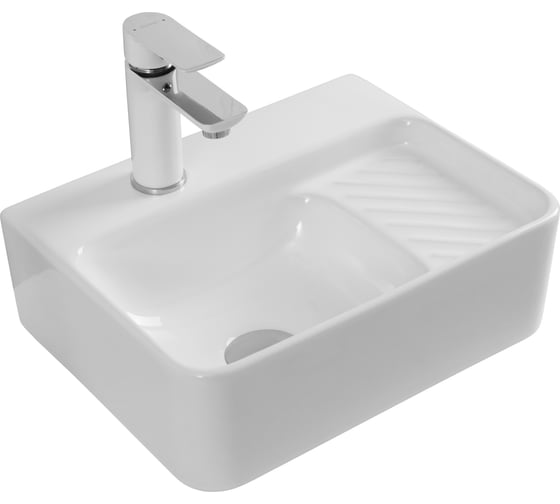 Раковина керамическая подвесная Aquanet COMFORT-1 400x310x130 с отв.под смеситель, белый (326027) 00326027