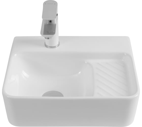 Раковина керамическая подвесная Aquanet COMFORT-1 400x310x130 с отв.под смеситель, белый (326027) 00326027