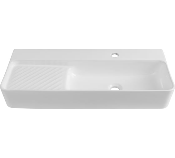 Раковина керамическая подвесная Aquanet COMFORT-5 800x305x130 с отв.под смеситель, белый (326055) 00326055