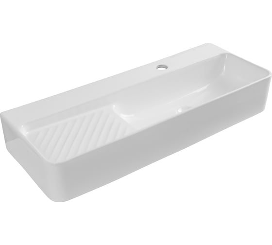 Раковина керамическая подвесная Aquanet COMFORT-5 800x305x130 с отв.под смеситель, белый (326055) 00326055
