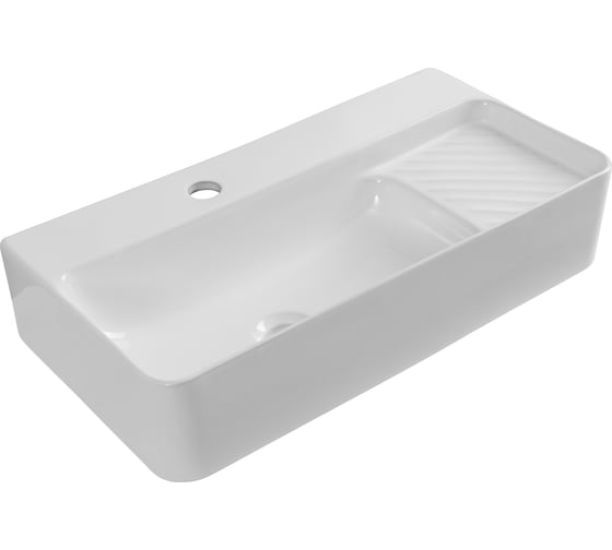 Раковина керамическая подвесная Aquanet COMFORT-3 600x305x130 с отв.под смеситель, белый (326050) 00326050