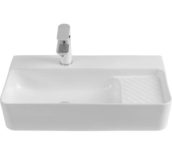 Раковина керамическая подвесная Aquanet COMFORT-3 600x305x130 с отв.под смеситель, белый (326050) 00326050