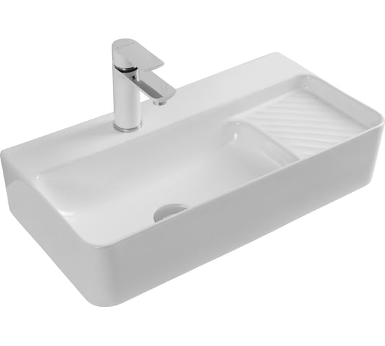 Раковина керамическая подвесная Aquanet COMFORT-3 600x305x130 с отв.под смеситель, белый (326050) 00326050