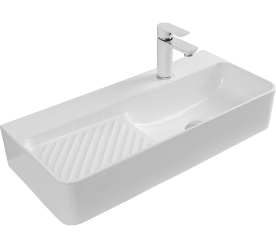 Раковина керамическая подвесная Aquanet COMFORT-4 700x305x130 с отв.под смеситель, белый (326054) 00326054