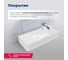 Раковина керамическая подвесная Aquanet COMFORT-4 700x305x130 с отв.под смеситель, белый (326054) 00326054 6