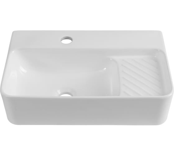 Раковина керамическая подвесная Aquanet COMFORT-2 500x310x130 с отв.под смеситель, белый (326028) 00326028
