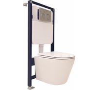 Комплект Alcora Stella Tornado DPL инсталляция Grant кнопка chrome 51797480+7107CHROME