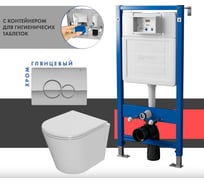 Сет системы инсталляции с унитазом Point Виктория PN48345C