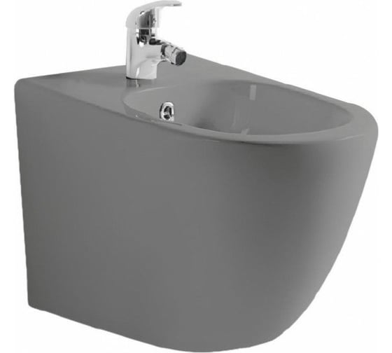 Подвесное биде Aquatek AQ1016-MG ЕВРОПА 510х355х311, цвет серый матовый 00000138586