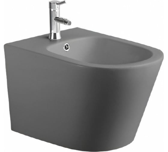 Подвесное биде Aquatek AQ1057-MG ВЕГА 530х360з326, цвет серый матовый 00000138585