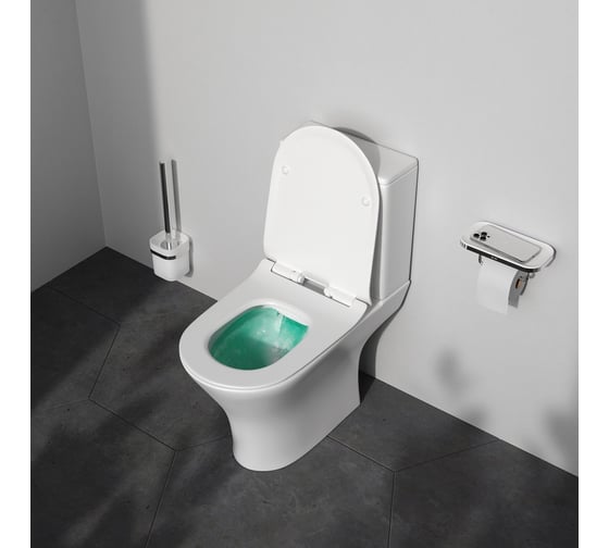 Унитаз-компакт AM.PM Sense FlashClean, с сиденьем микролифт C748600SC